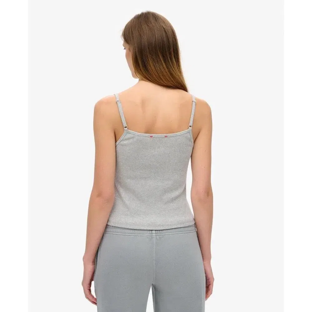 Женский топ с принтом Athletic Essentials Superdry, Grau / Betongrau — фото 4