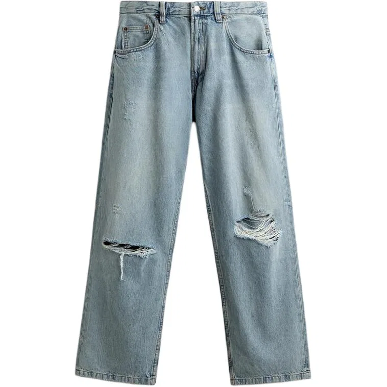 Мужские джинсы свободного кроя Light Blue ZARA, Light Blue