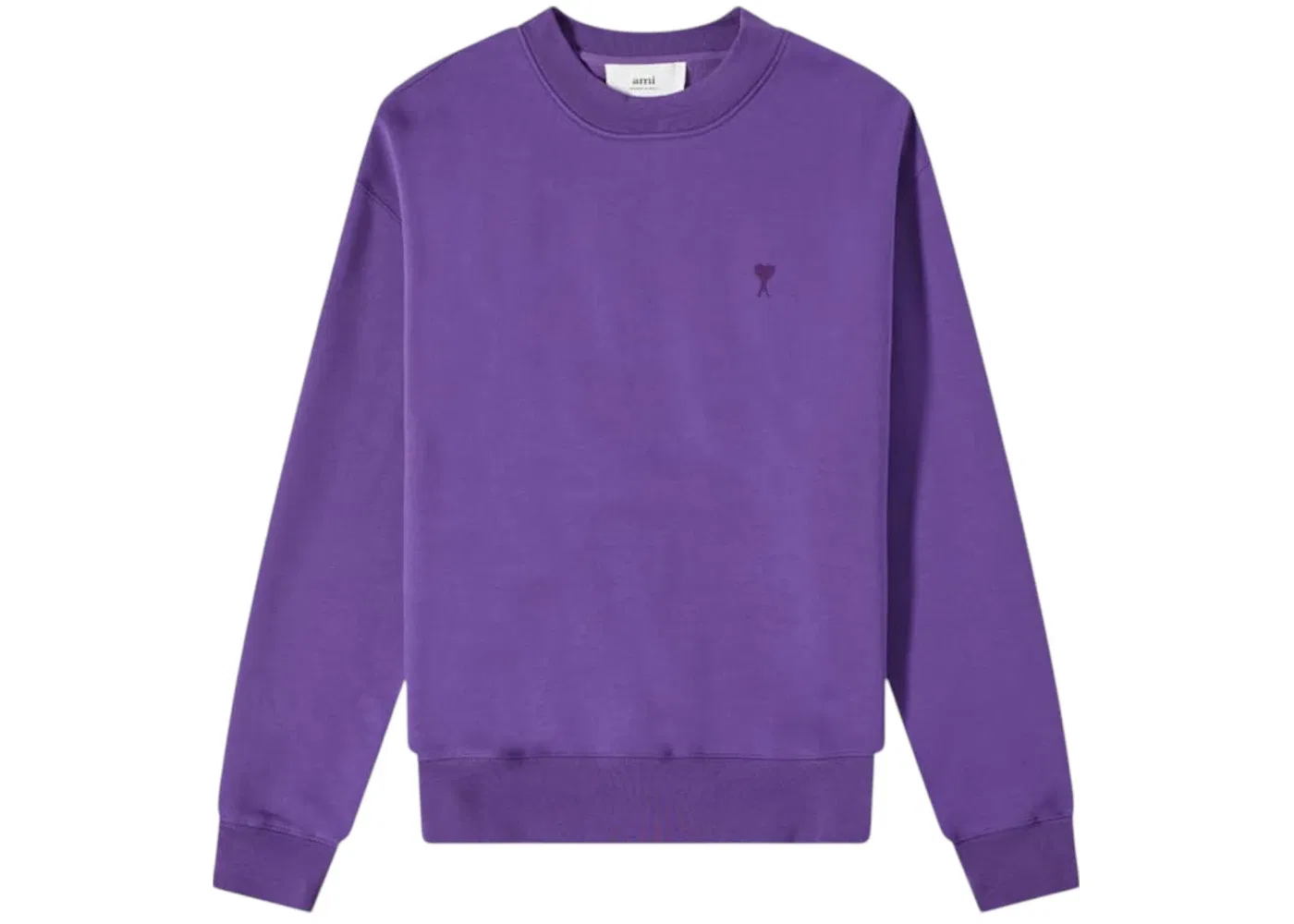 Мужской свитшот с сердечком Ami Paris, Purple