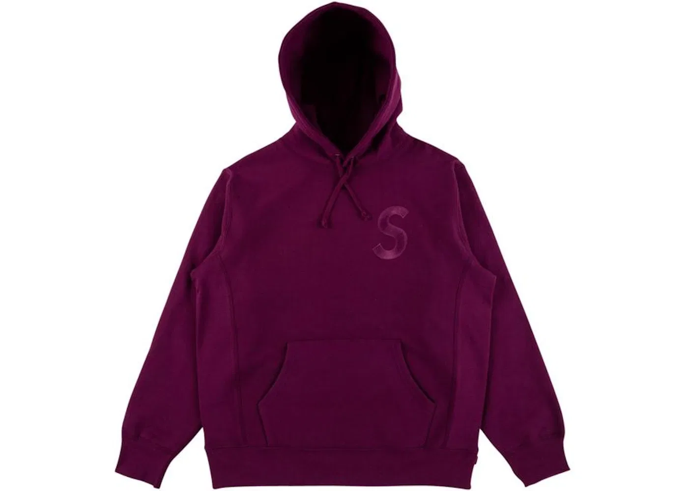 Мужское худи с капюшоном с принтом S Logo Supreme, сливовый