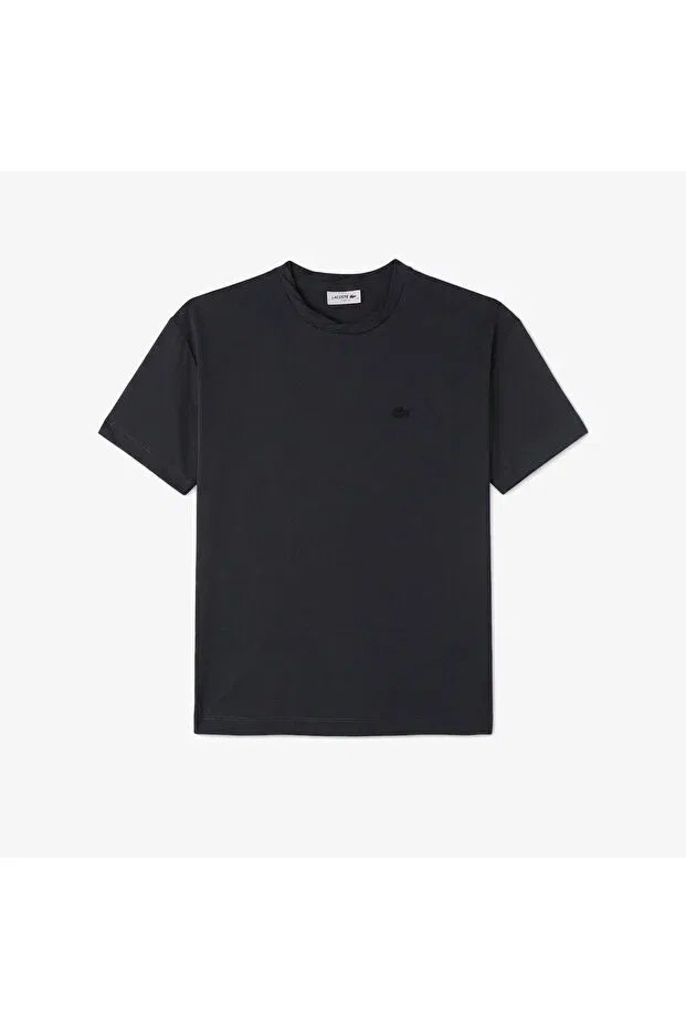 Футболка Lacoste S5t-Grey серая свободного кроя — фото 3