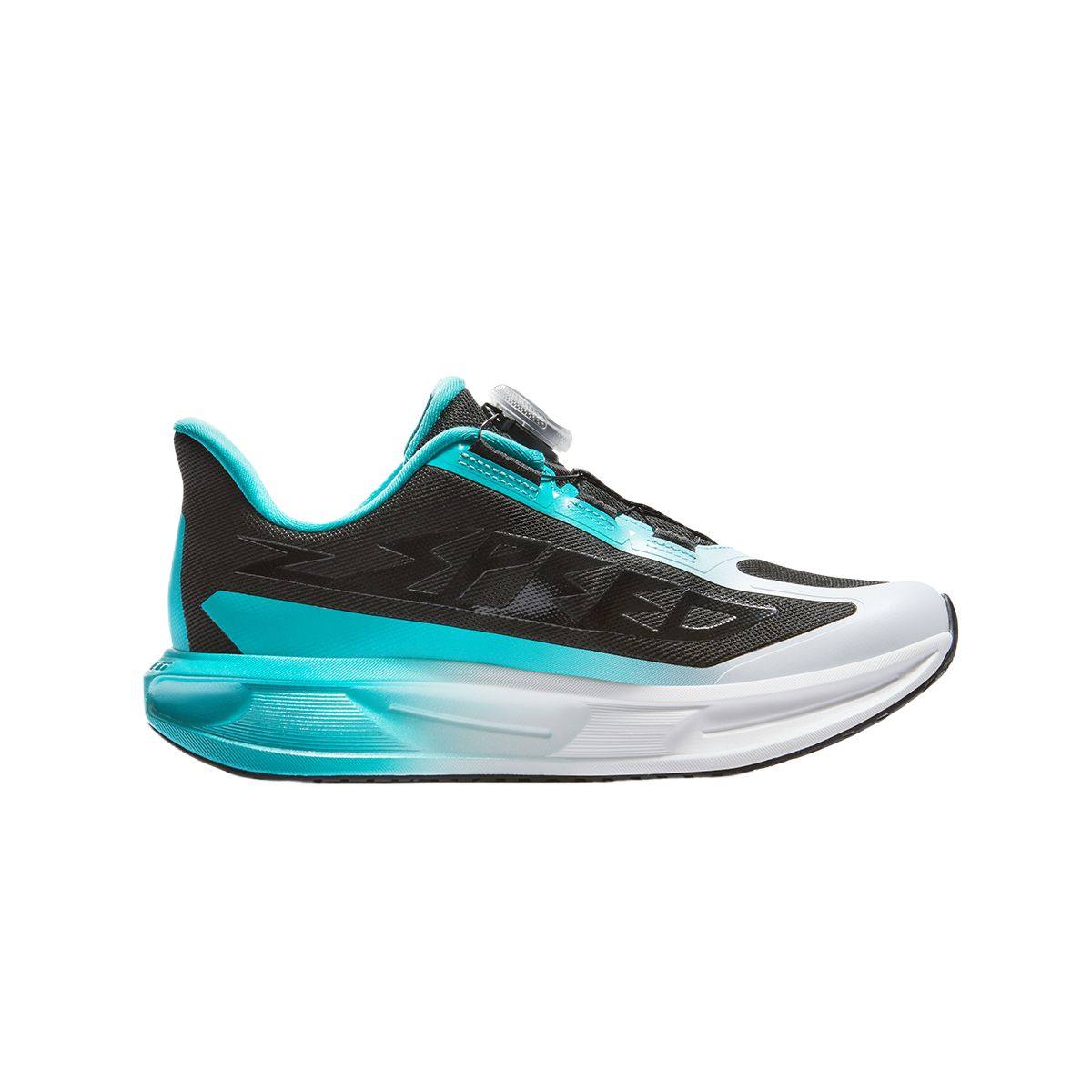 Кроссовки для бега низкие детские SPEED 6 с амортизацией Fabric Cushioning Rebound FILA KIDS, черный chromium зеленый — фото 3