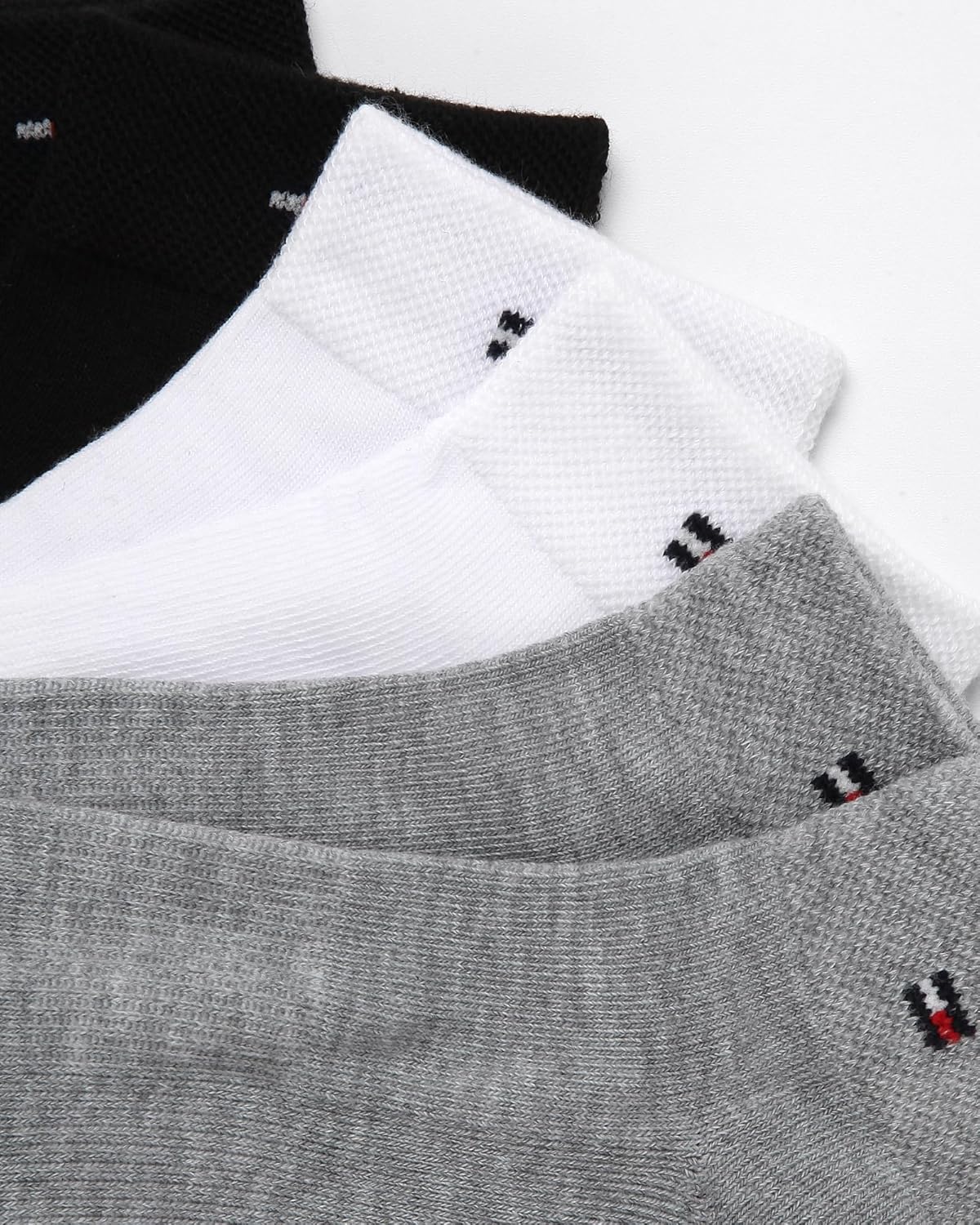 Женские носки Tommy Hilfiger Quarter - 12 пар спортивных носков с мягкой подошвой и поддержкой свода стопы (размеры: 4-10), Heather Grey Assorted — фото 4