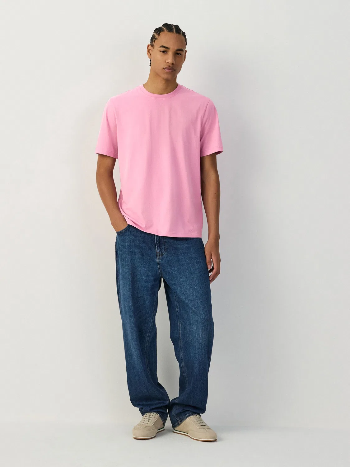 Футболка с круглым вырезом, Regular Fit, Essential Next, Pink Candy — фото 2