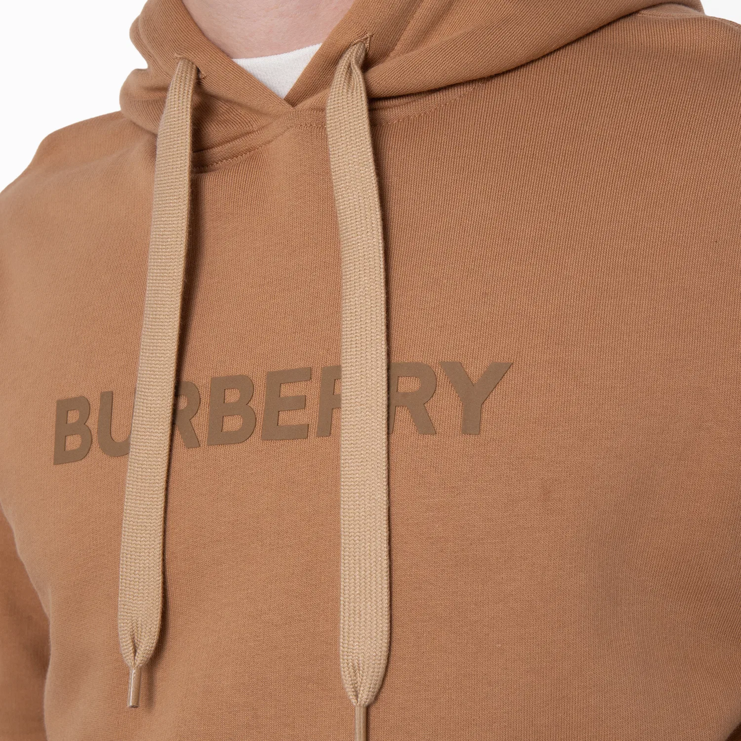 Худи из органического хлопка Ansdell Logo Print Burberry, Camel — фото 2