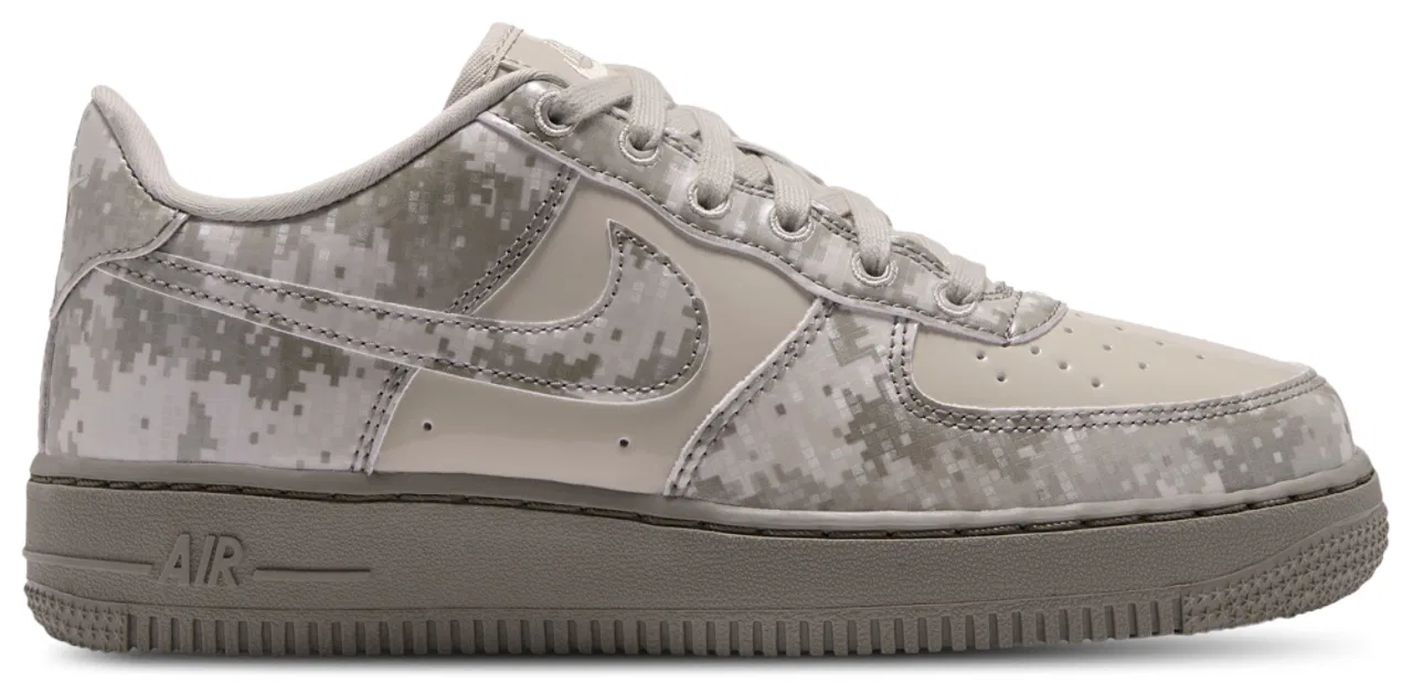 Детские кроссовки для мальчиков из натуральной кожи Nike Air Force 1 Low, Green/Lt Army/Dark Grey