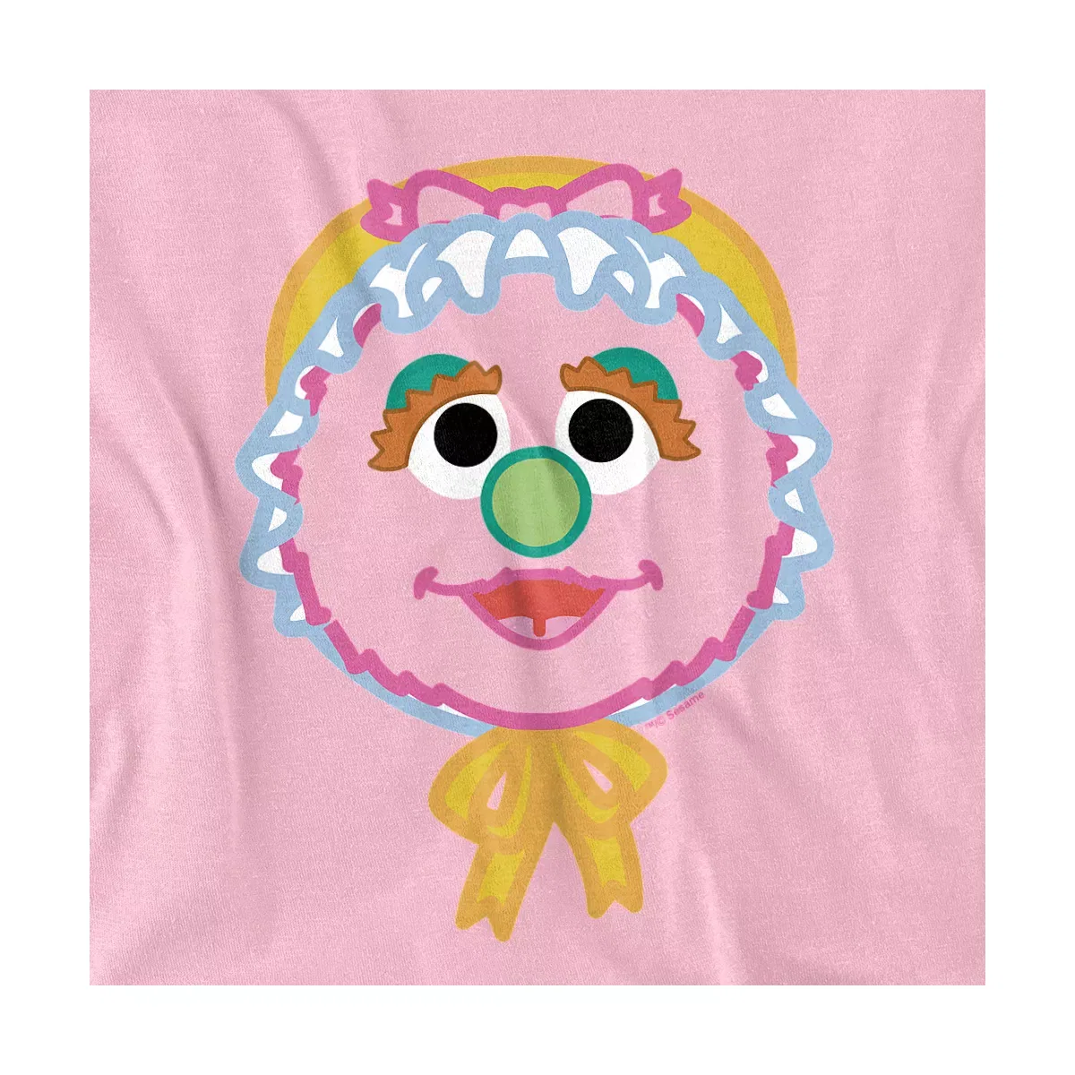 Детское боди для девочек с коротким рукавом Sesame Street Big Face Baby Natasha, Pink — фото 2