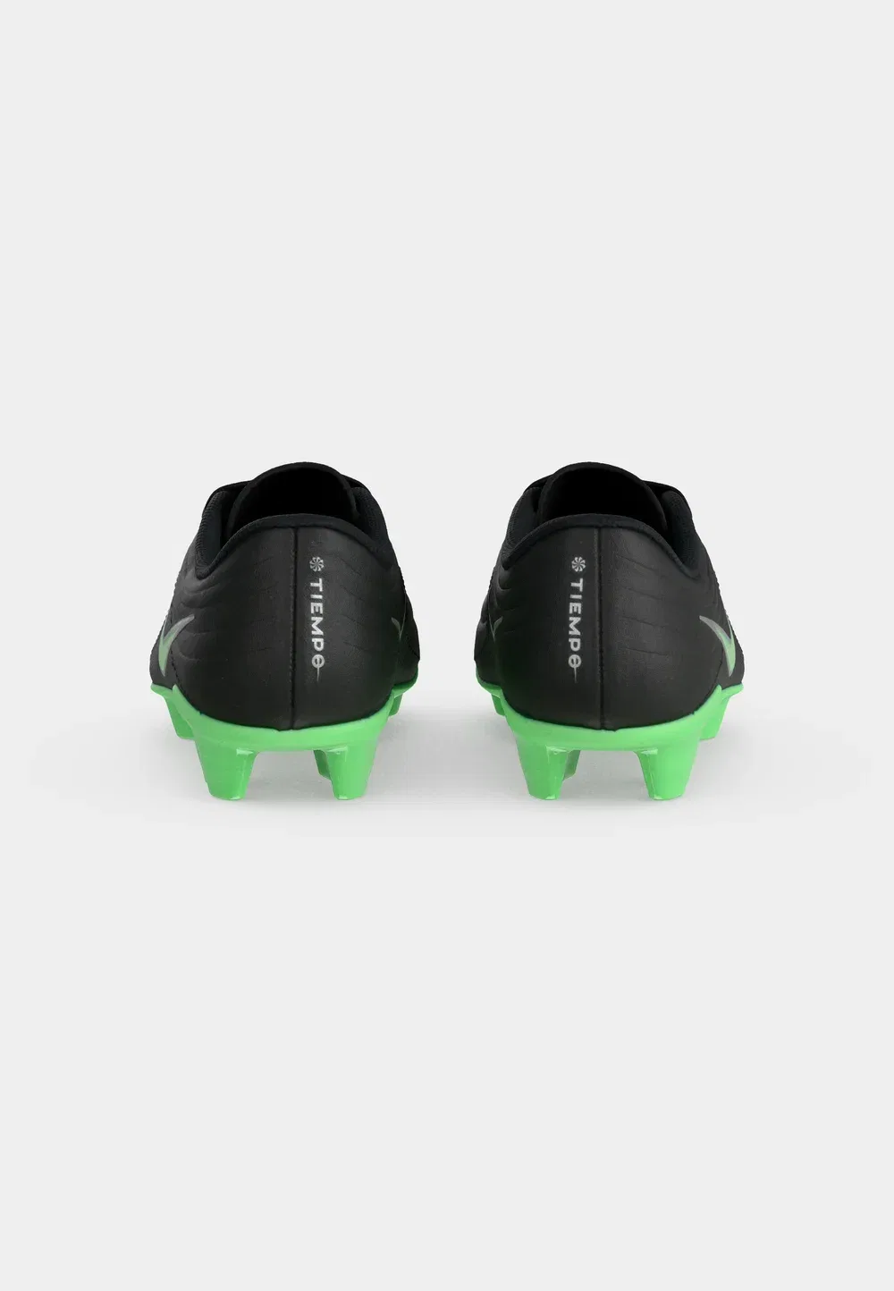 Детские футбольные бутсы Tiempo Maestro Club FG/MG унисекс для искусственного газона Nike Performance, Black/Illusion Green — фото 4