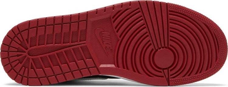 Кроссовки Wmns Air Jordan 1 Mid SE Utility White Black Gym Red, черный — фото 4