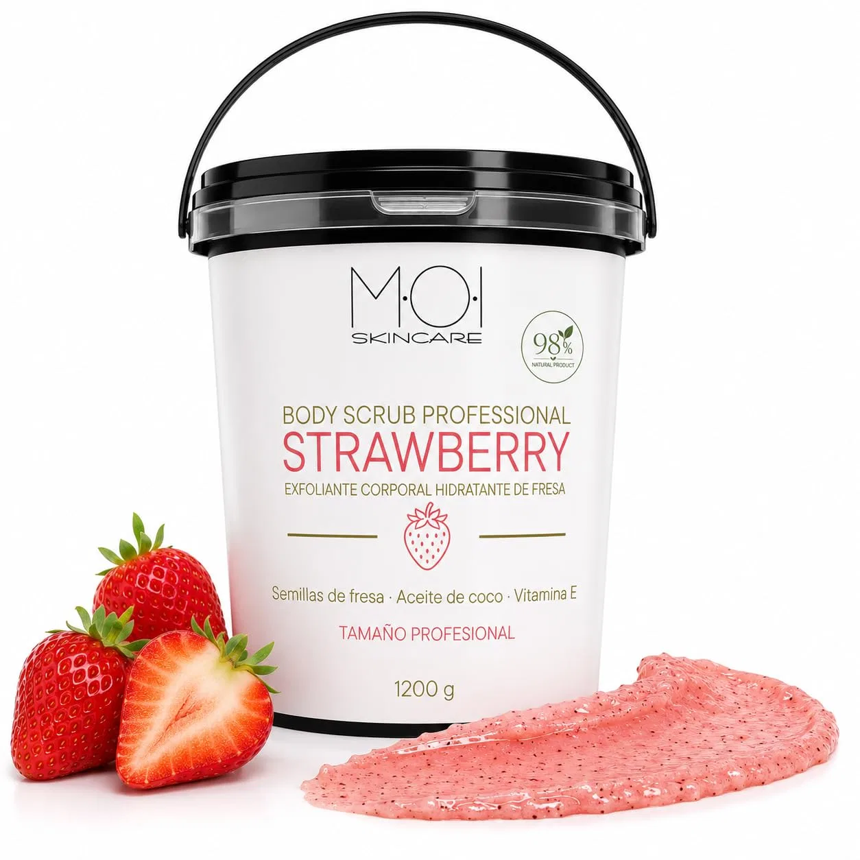 Скраб для тела Strawberry Body Scrub, MOI, 1200 г Moi Moises Campo