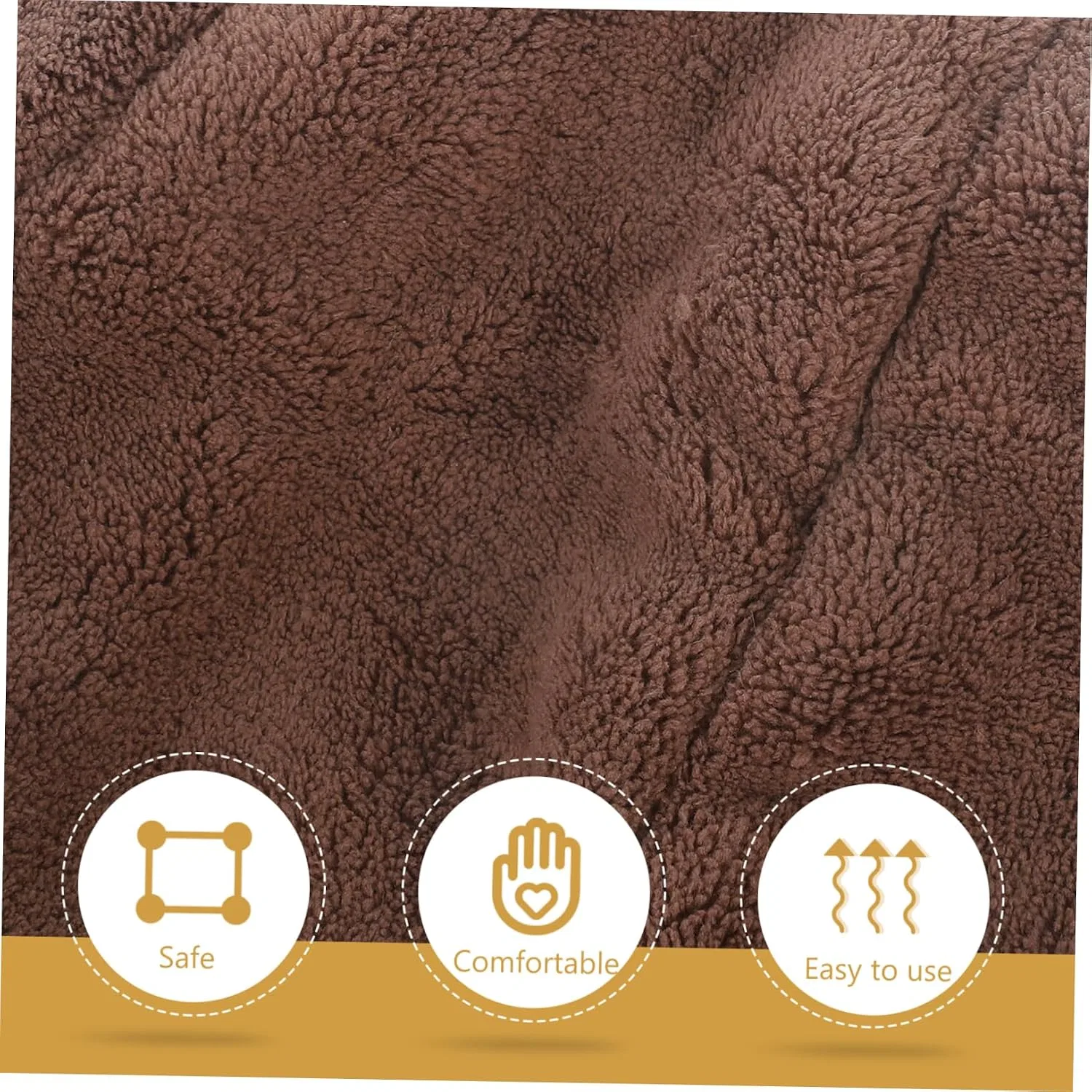 Шапочка для душа FOMIYES, 4 шт, 31x22x3 см, Kaffeex4 pcs — фото 4