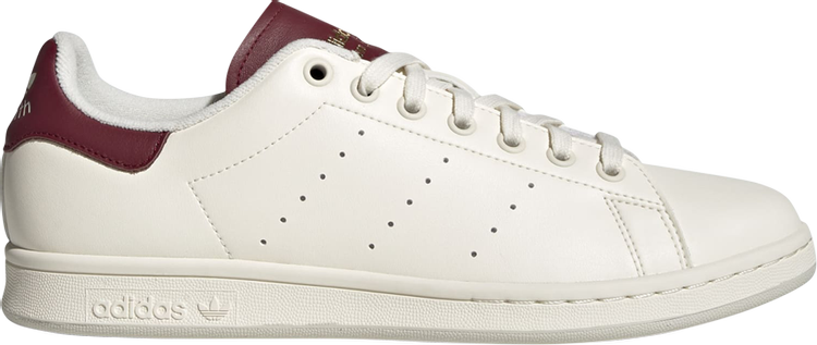 Кроссовки Adidas Stan Smith 'Off White Collegiate Burgundy', кремовый - фото