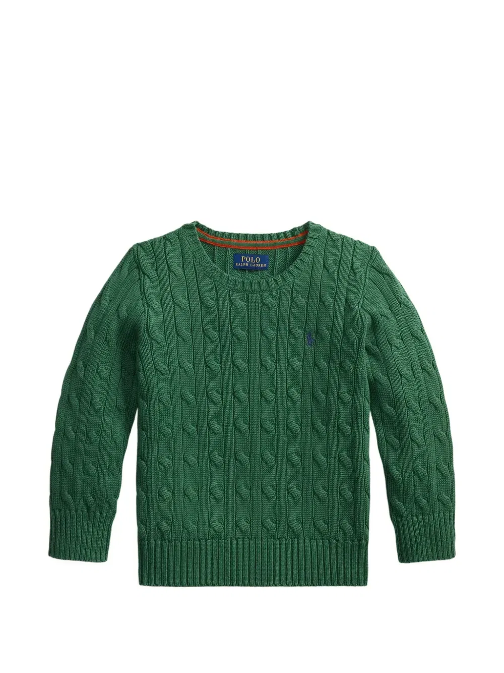 Джемпер фактурной вязки Polo Ralph Lauren Kids, зеленый
