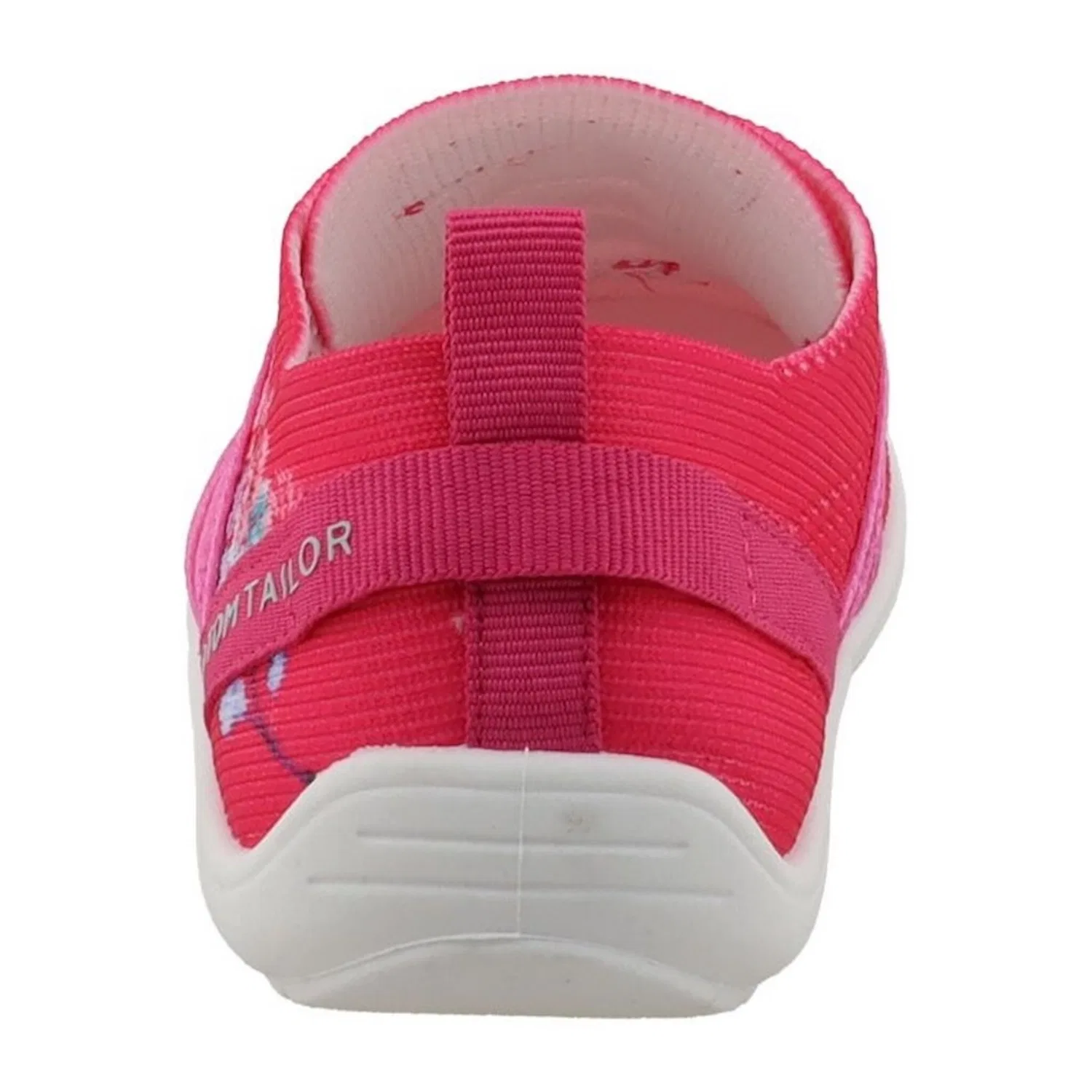 Детские текстильные слипоны с цветочным узором Tom Tailor, Pink Multicolor — фото 2