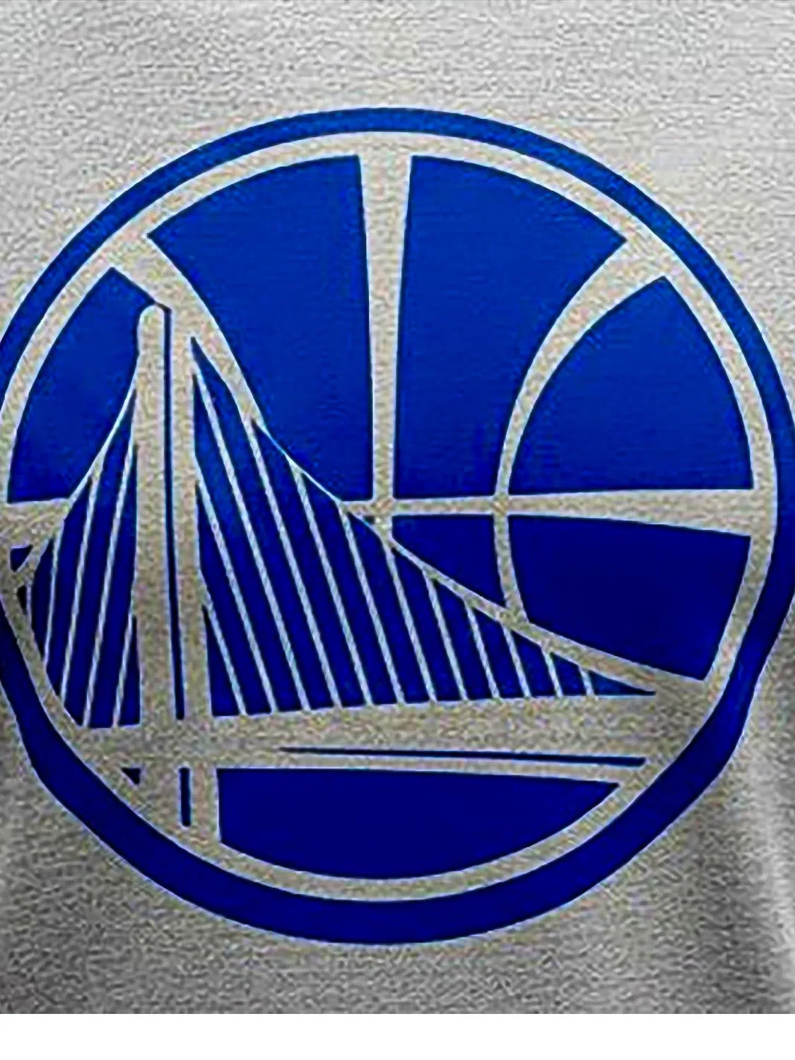 Футболка NBA GSW Triblend SS Nike, серый — фото 2