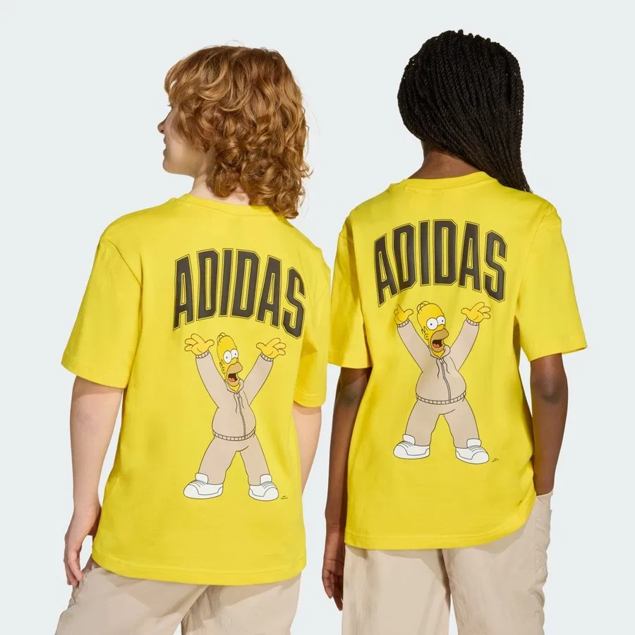 Детская футболка с принтом The Simpsons Graphics Tee adidas, Желтый — фото 2