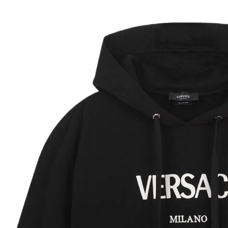 Толстовка с капюшоном Черный VERSACE — фото 4
