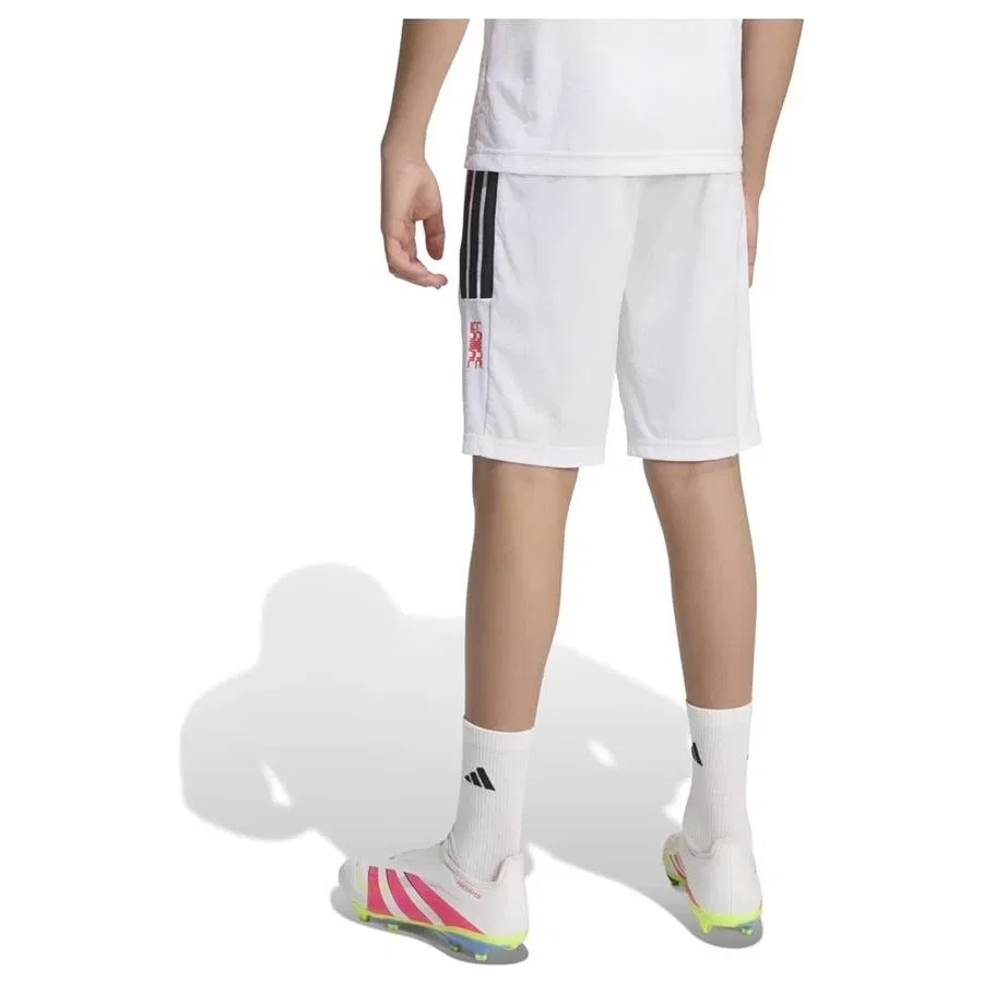 Детские спортивные шорты с принтом Ly Hot Sho Y adidas, Белый — фото 3