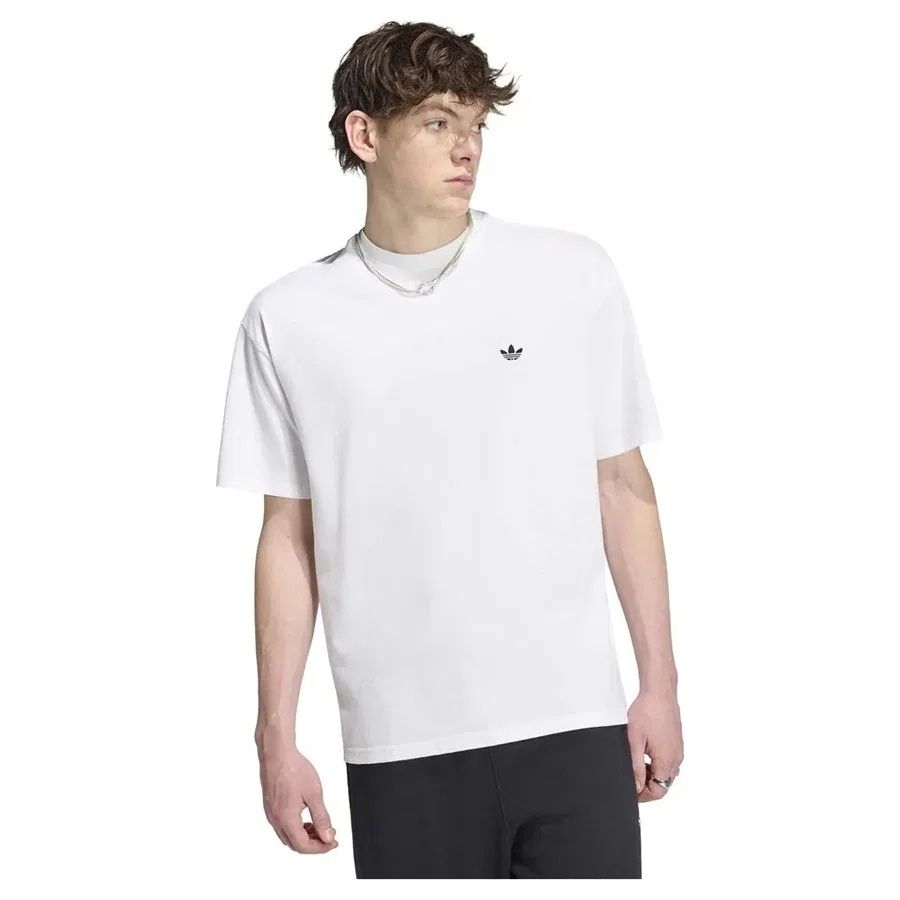 Футболка с круглым вырезом и свободным кроем adidas Ess Loose Tee KS7394, Белый — фото 2