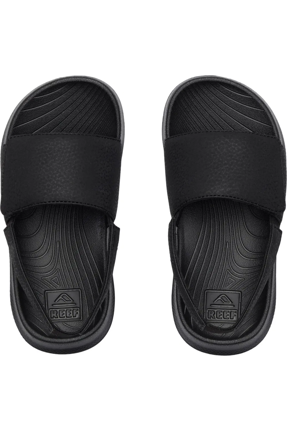 Детские сандалии регулируемые Little Salty Slingback Reef, черно-белый — фото 3
