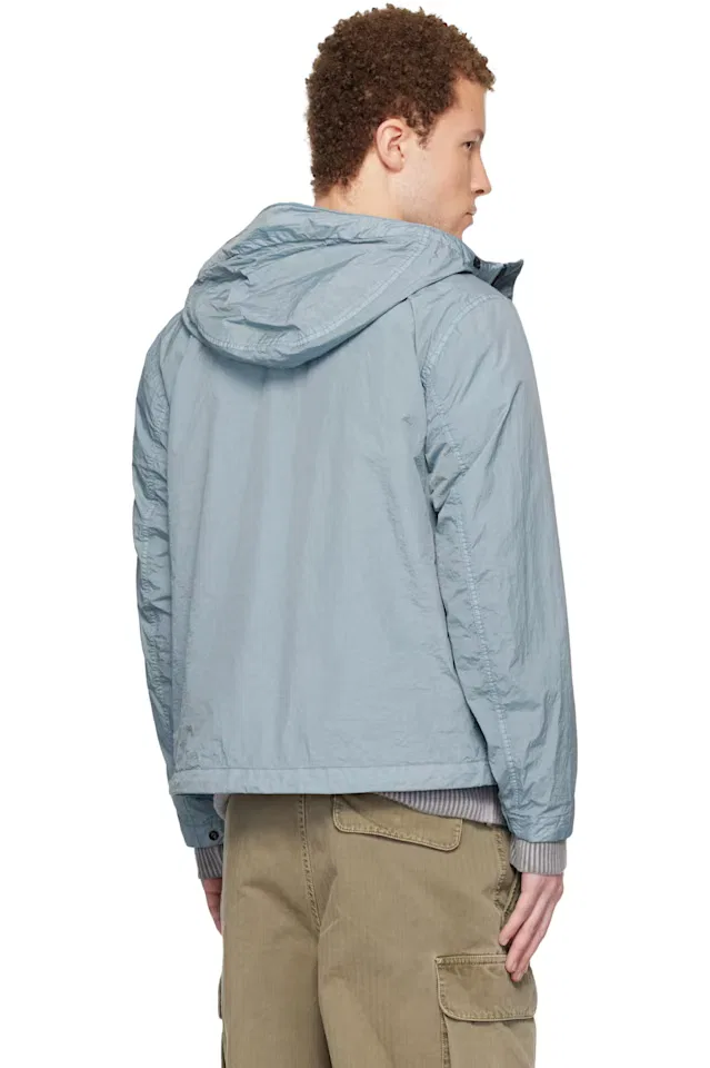 Синий куртка из жатого репса Нью-Йорк Stone Island — фото 3