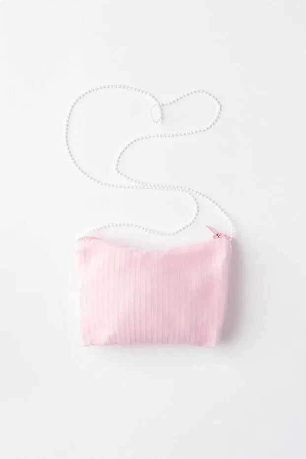 Детское платье для девочек с принтом Henrietta pleated tulle puffy special occasion dress with bag Banamio, Light Pink — фото 3