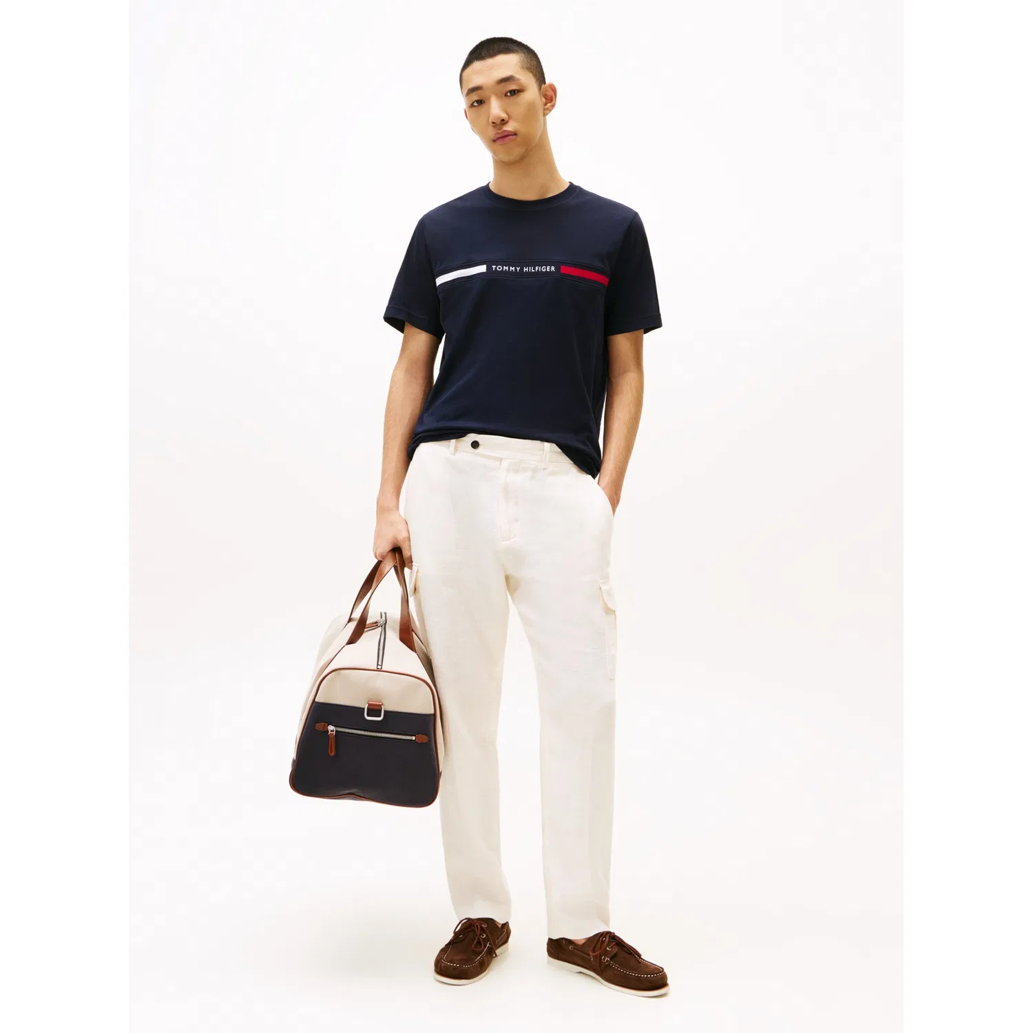 Мужская футболка с принтом Hilfiger Chest Insert Tommy Hilfiger, Desert Sky — фото 3