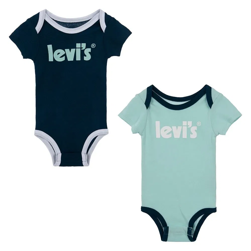 Футболка с коротким рукавом Levi's Poster Logo, 2 шт, Levi´S, синий