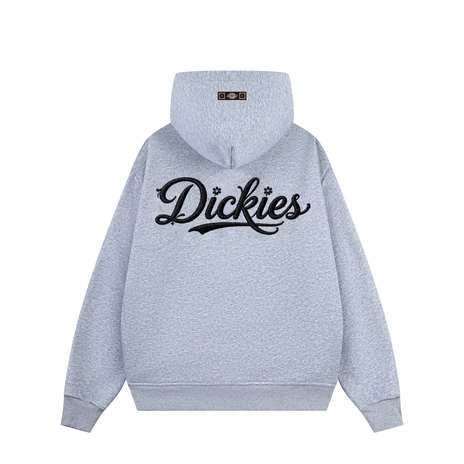 Детский худи с капюшоном, прямой крой, Dickies, Heather Gray (Black Embroidery)
