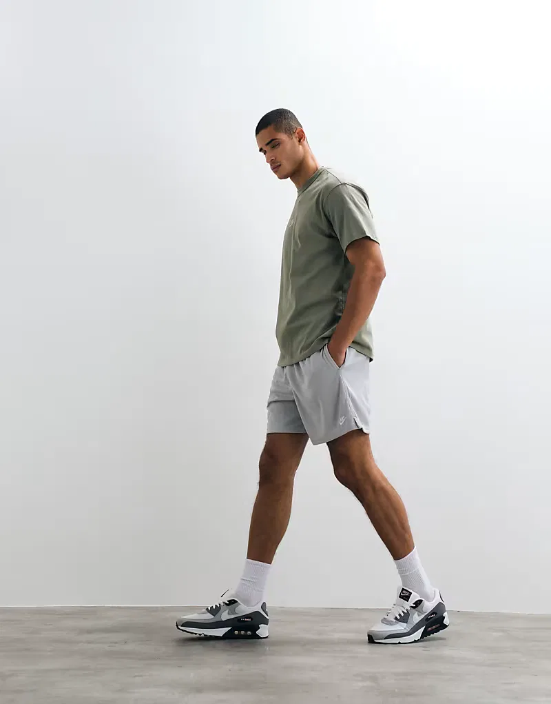 Шорты из сетки Club Nike, светло-серый