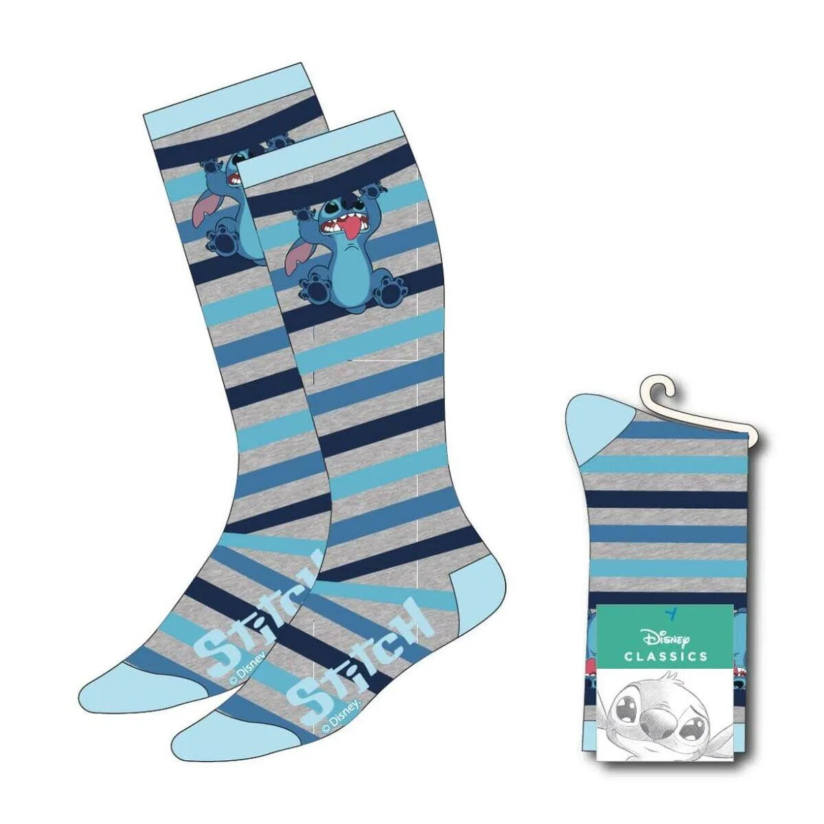 Детские носки с принтом Stitch Disney, Pastellblau