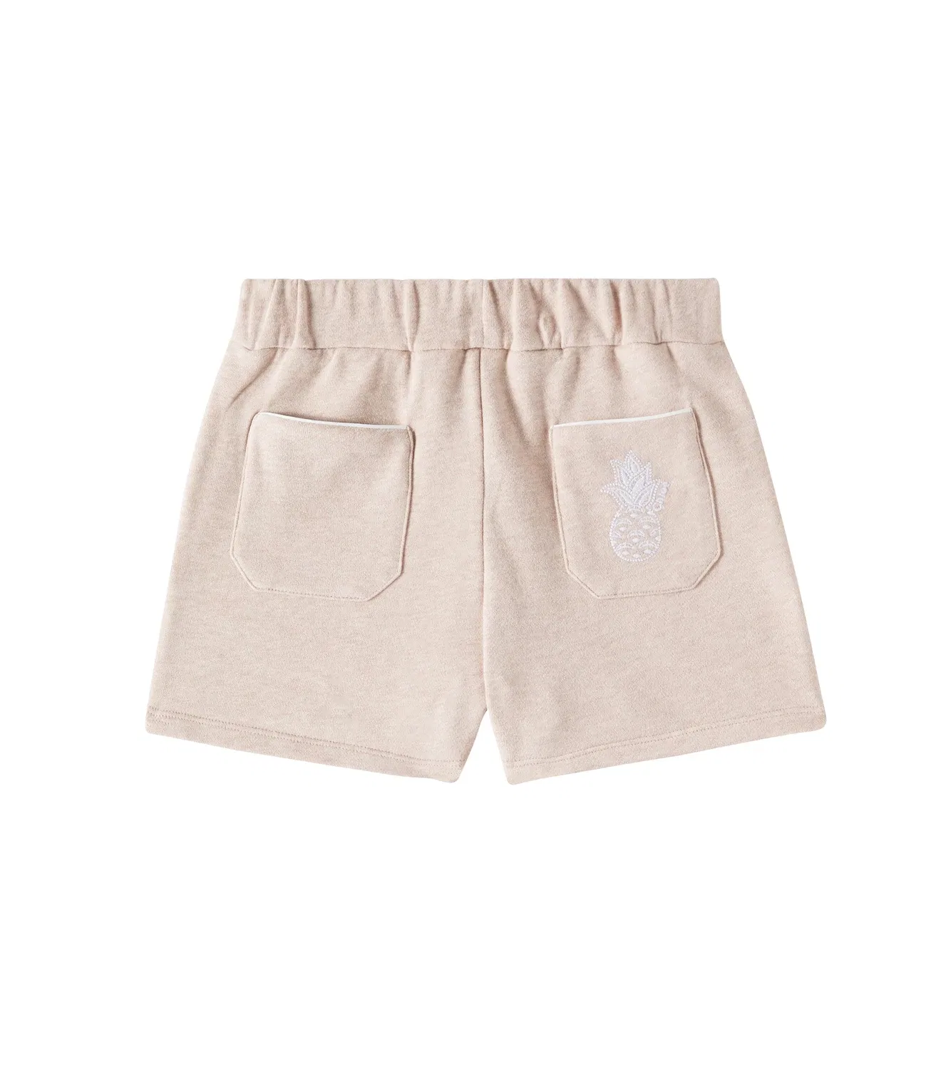 Шорты хлопковые Chloé Kids, бежевый Marl — фото 3