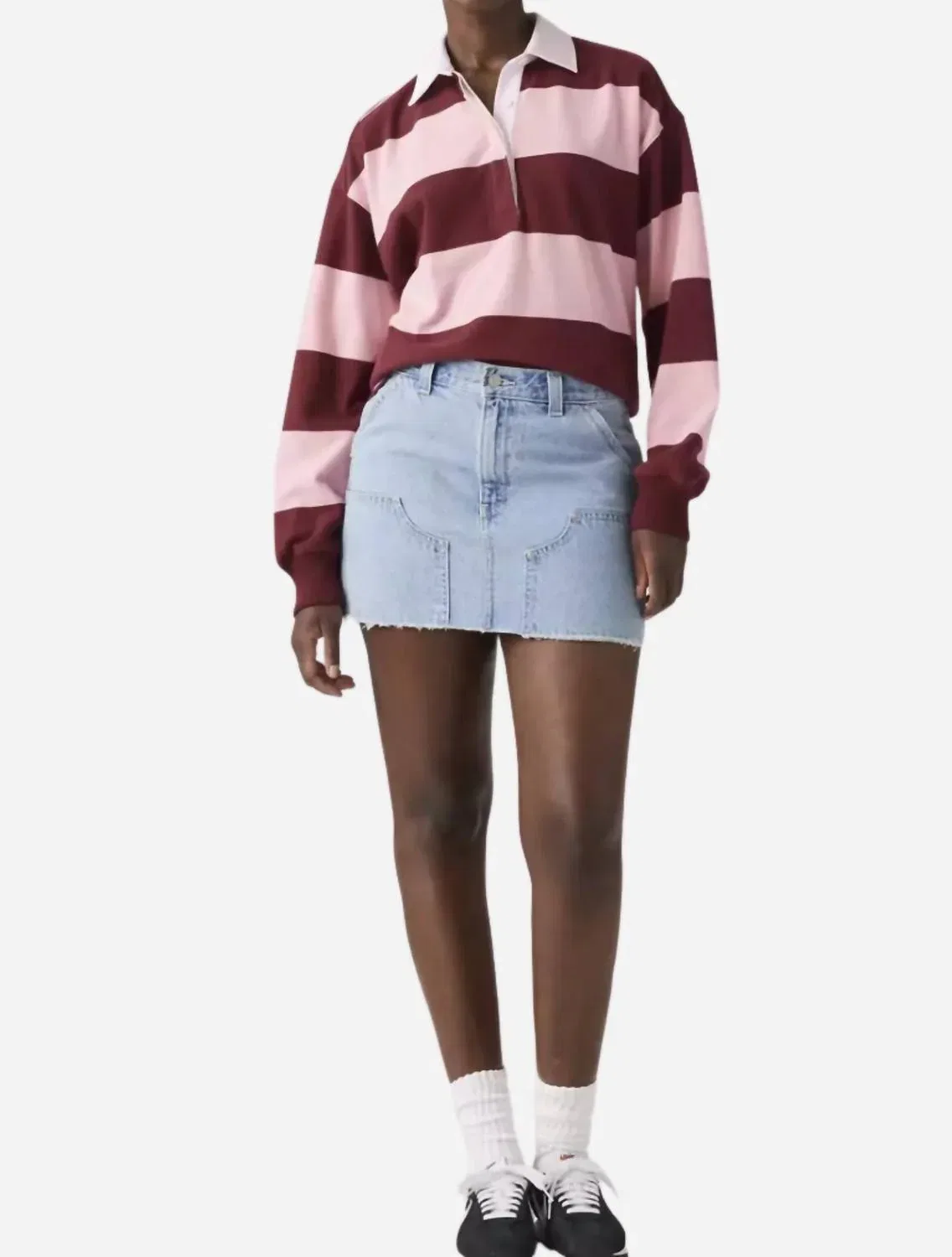 Женская джинсовая мини-юбка на пуговицах Icon Mini Skirt Levi's, синий — фото 2