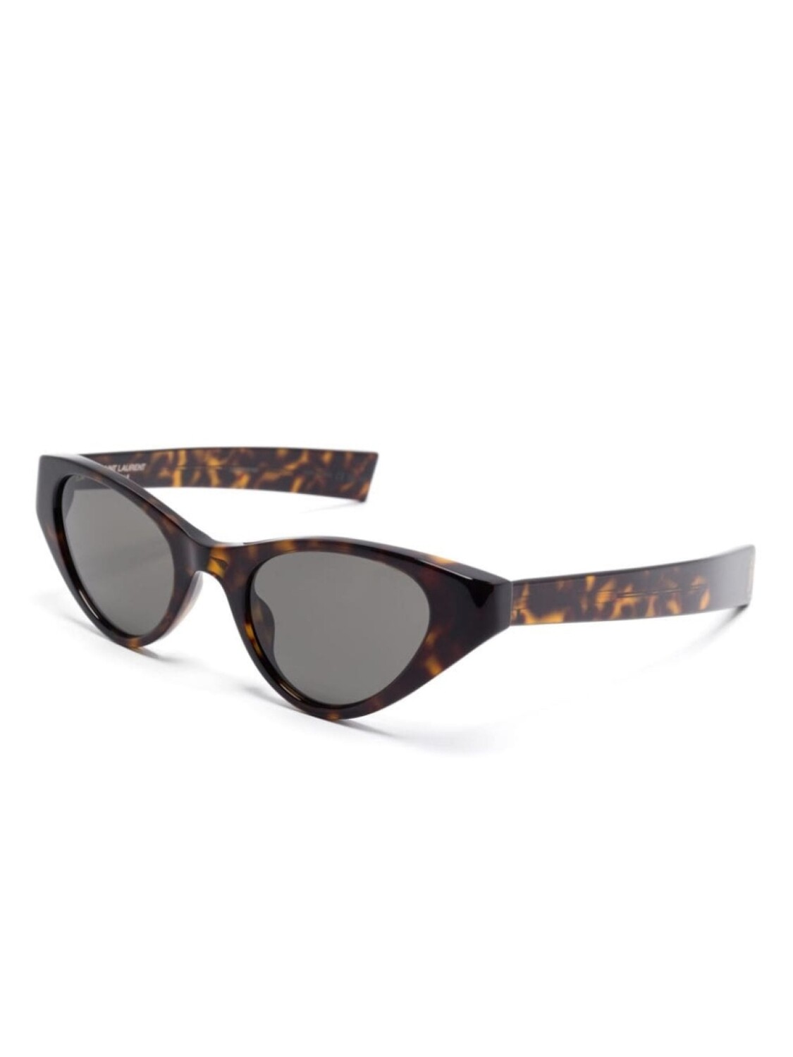Saint Laurent Eyewear солнцезащитные очки в оправе «кошачий глаз», коричневый — фото 2