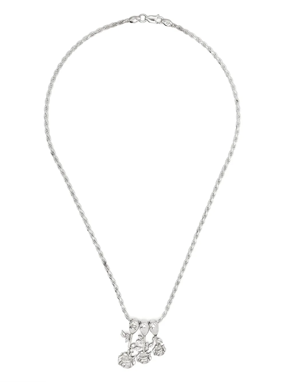 

Серебряное колье с подвеской Roses Metals, серебяный