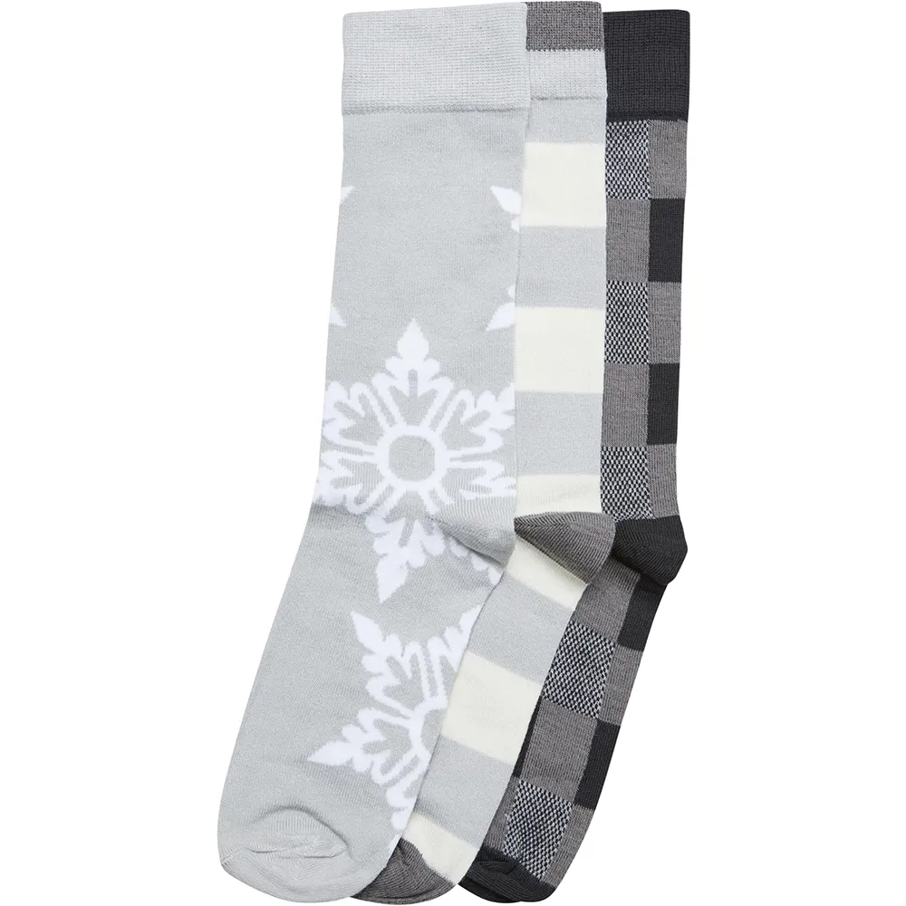 

Носки 3 шт Urban Classics Christmas Snowflakes, серый