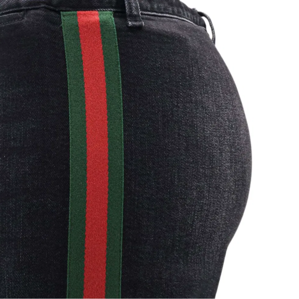 Джинсы клеш GUCCI Black, мужские, весна-лето-осень — фото 4