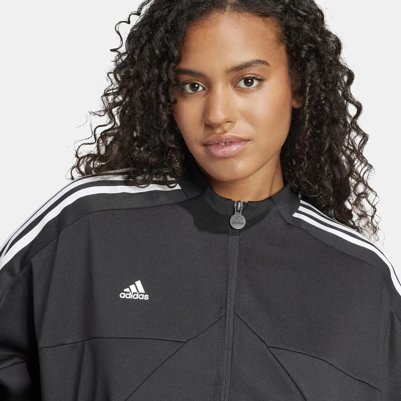 Куртка спортивная свободного кроя Tiro Adidas, черный — фото 4