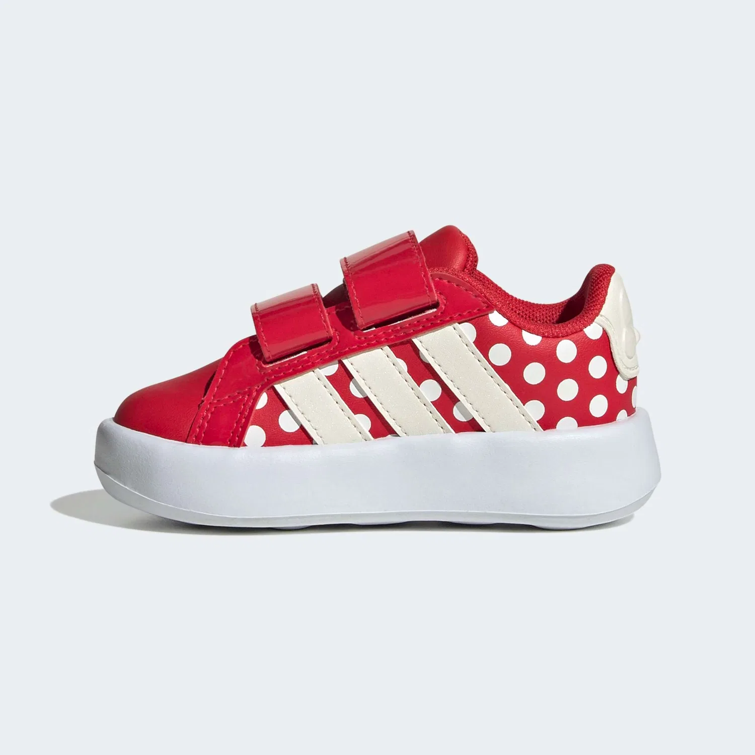 Детские кроссовки с Микки Маус Adidas Sportswear, Pure Ruby/Off White/Ftwr White — фото 3