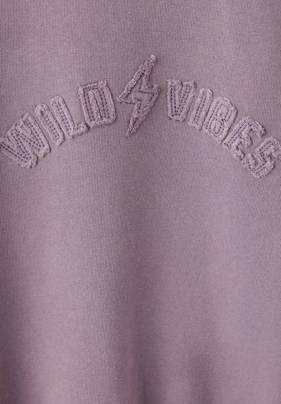 Ребенок - толстовка Mango Kids, Purple — фото 3