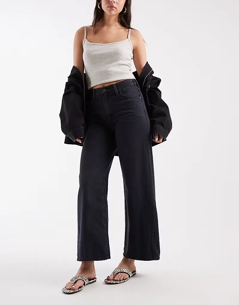 Джинсы Levi's с широкими штанинами и затяжкой, темно-синие