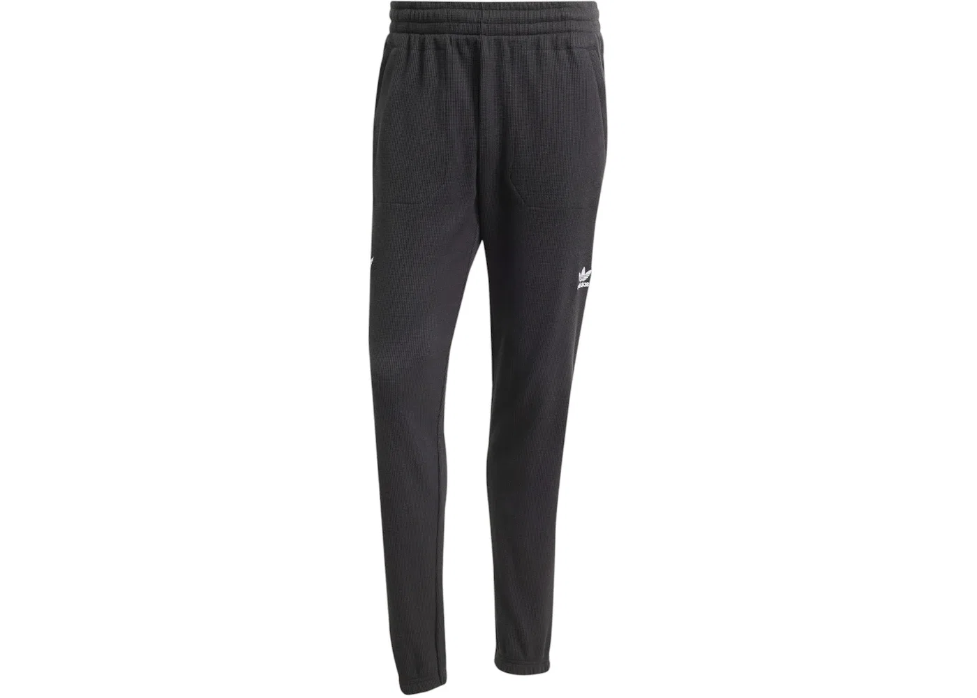 Мужские спортивные штаны с вафельным трикотажем Adidas All Blacks Essentials Waffle Tracksuit Bottoms, All Black
