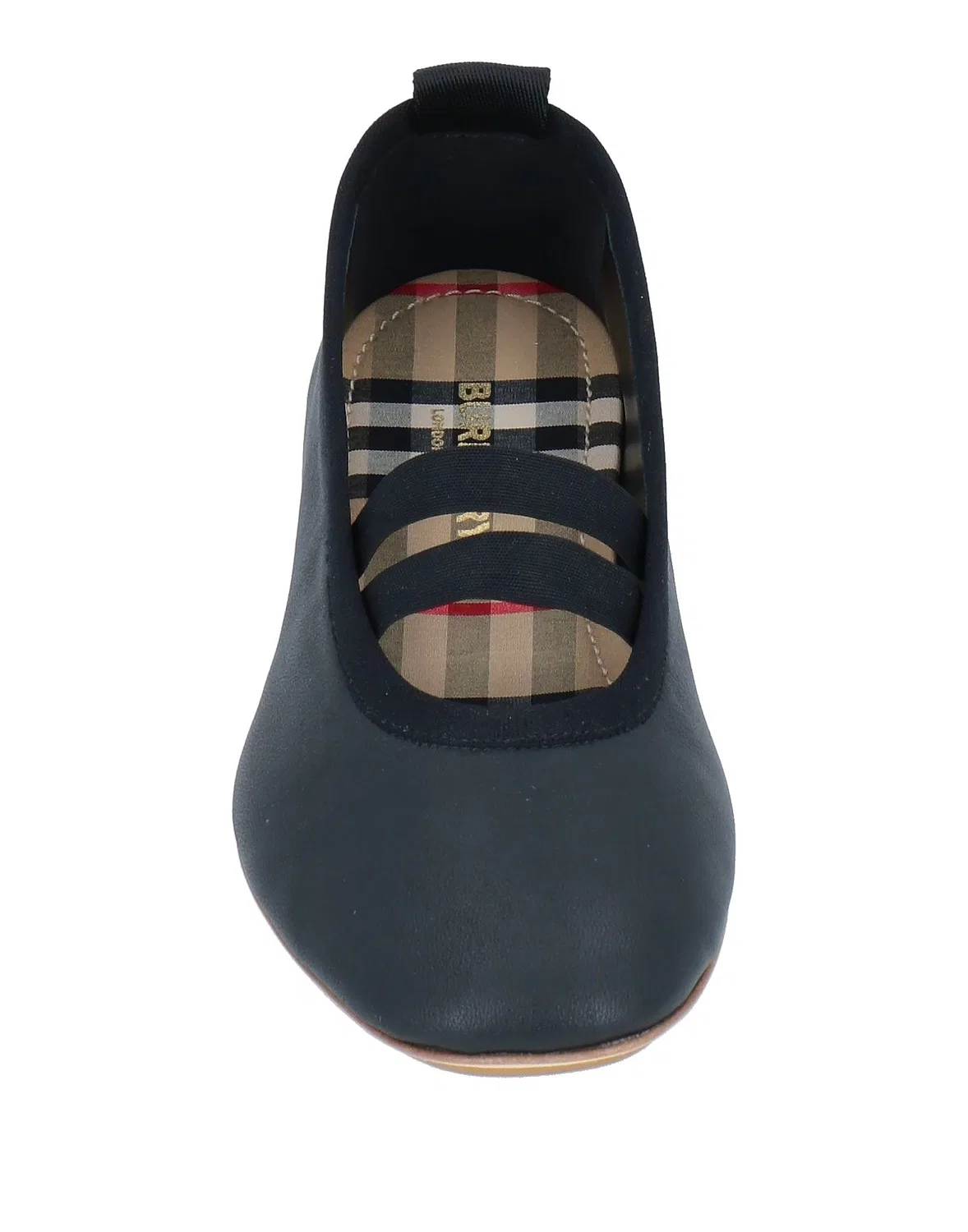 Детские балетки Mary Jane из мягкой кожи Burberry, черный — фото 4