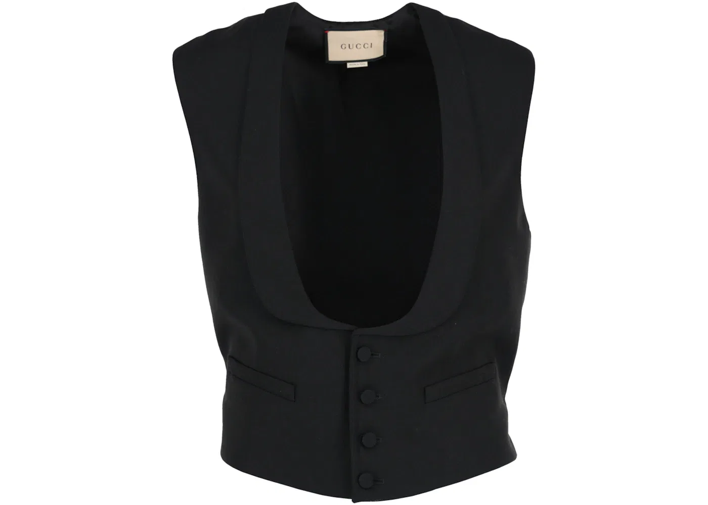Мужской жилет шерстяной Vest Gucci, Black