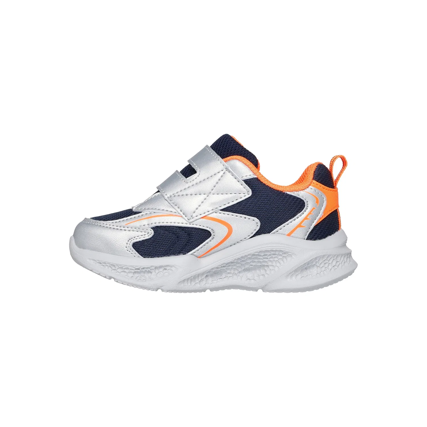 Детские кроссовки с принтом Skechers 401498N-SLOR, Цвет: Silver