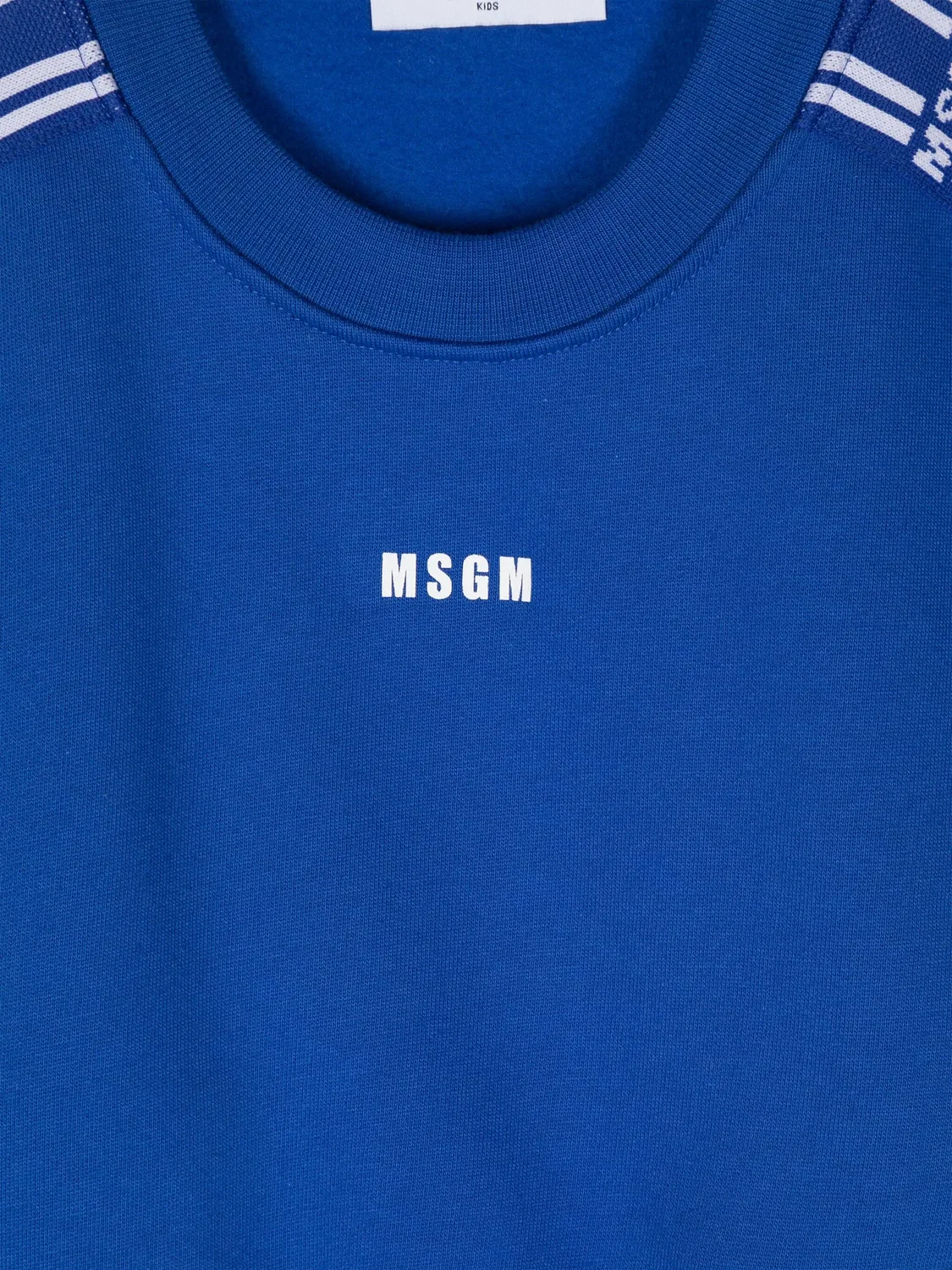 MSGM Укороченный свитшот королевского синего цвета — фото 3