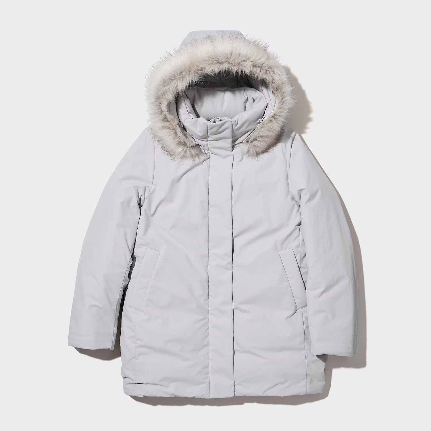 

Гибридное пуховое пальто Uniqlo, 02 светло-серый