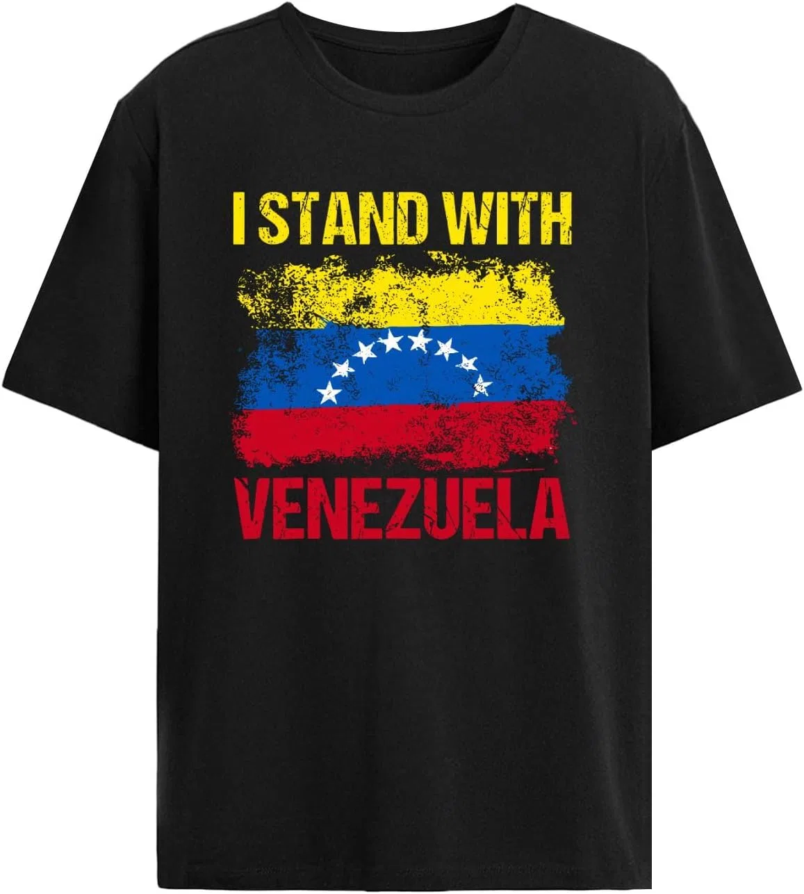 Футболка с принтом I Stand with Venezuela Generic, Allblack