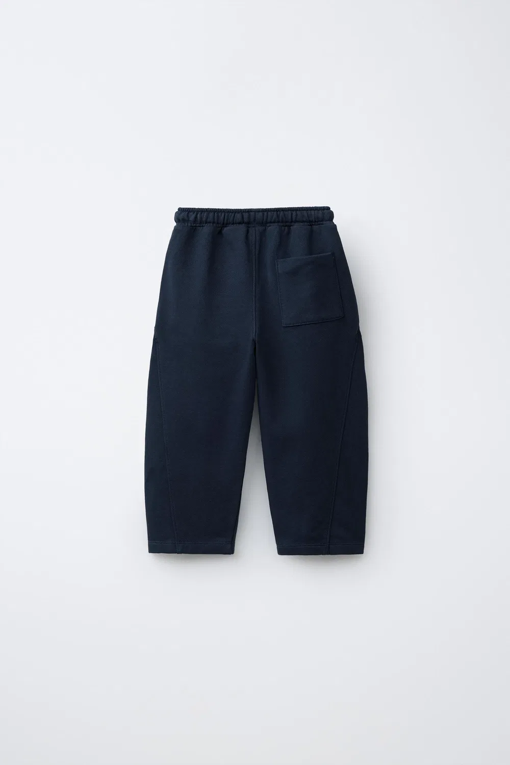 Брюки "Бочка" с этикеткой ZARA, Navy Blue — фото 2