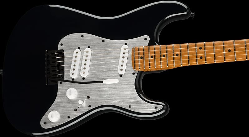 

Fender Squire Contemporary Stratocaster Special - Накладка на гриф из жареного клена - Накладка из анодированного серебра - Черный Contemporary Stratocaster Special Roasted Maple Black finish